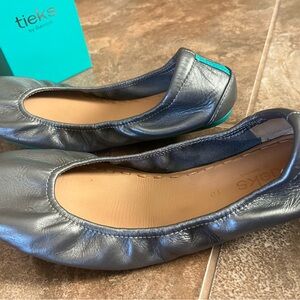 Tieks Silver Ballet Flats